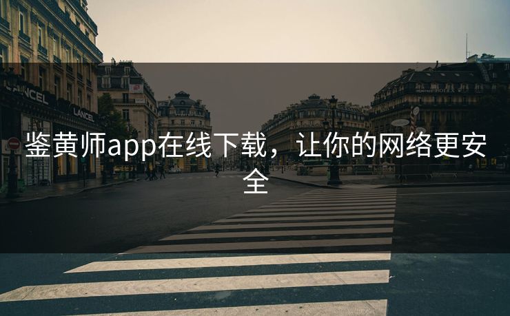 鉴黄师app在线下载，让你的网络更安全